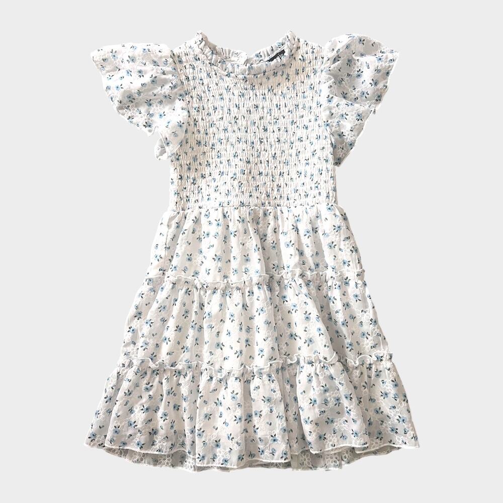 Zunie | Floral Mock neck Dress